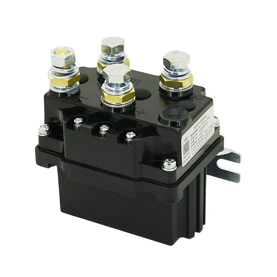 Visokokakovosten 24V, 12V DC kontaktor Aokai vitel elektromagnetni kontaktorski rele 100A za vzvratno vožnjo motorja